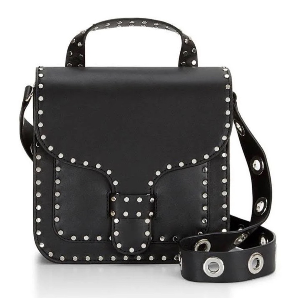 Rebecca Minkoff Midnight Leather Studded Shoulder Bag
